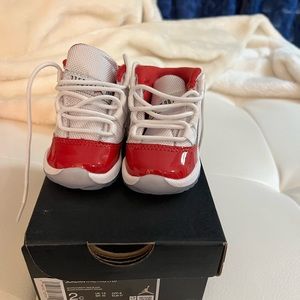 Jordan 11 Cherry Red. Infant sz 2.
